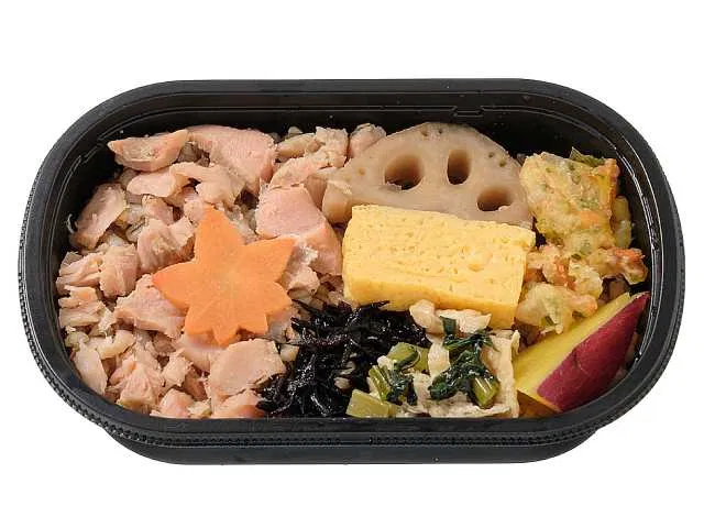 Hokkaido Autumn Salmon Flaked Dashi Rice (Mochi Barley)