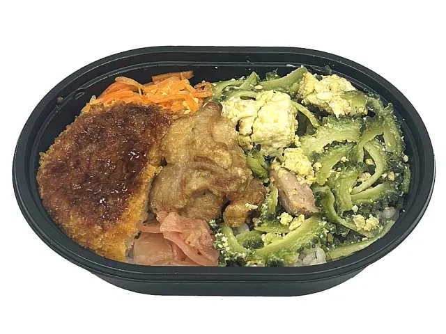 Goya Champuru Bento with Mochi Barley