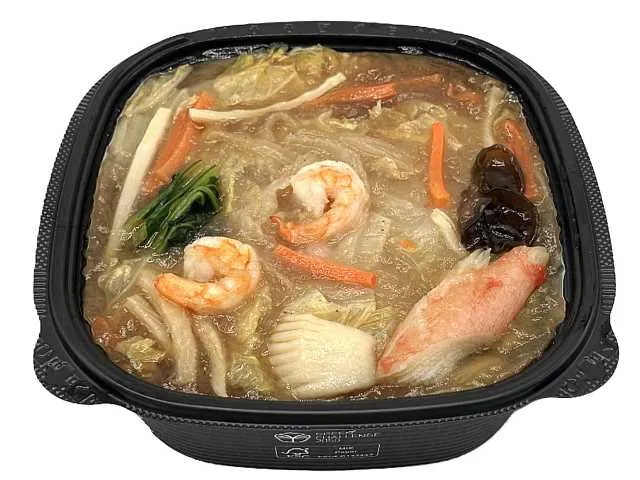 Colorful Vegetables and Seafood Chinese Donburi