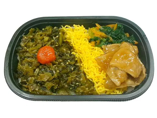 Takana Bento with Bonito-Flake Dashi Rice