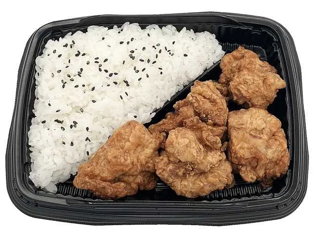 Juicy Chicken Karaage Bento with Flying-Fish Dashi Soy Sauce