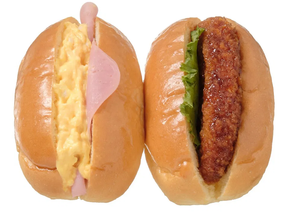 Mini Roll – Ham & Egg Salad and Croquette