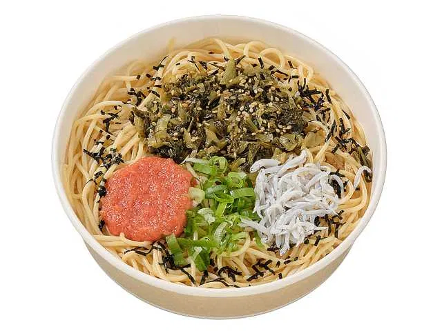 Spicy Japanese-style pasta with mentaiko and takana