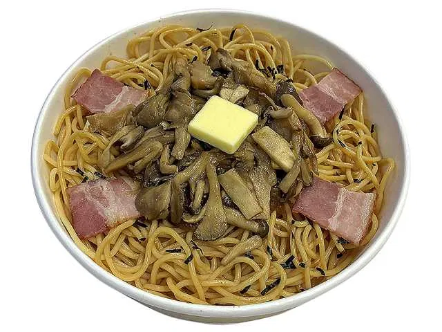 Three-Mushroom Butter-Soy Pasta (Maitake from Mie Prefecture)