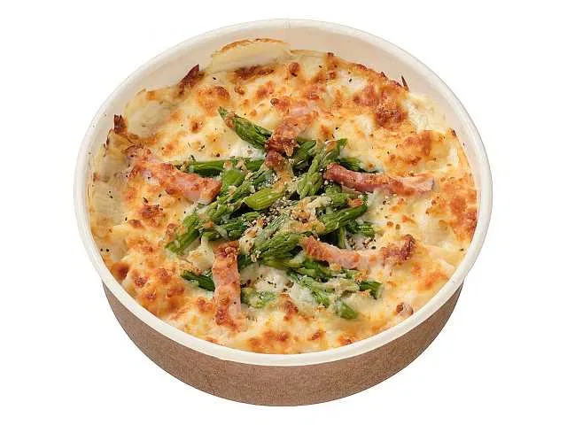 Asparagus and Bacon Gratin