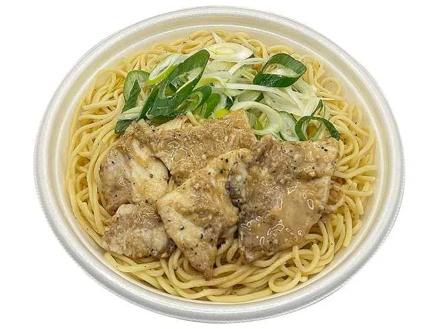 Shio Yakisoba with Pork Toro and Green Onions