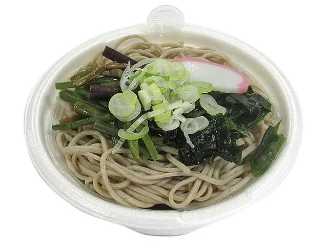 Small Serving Mountain Vegetables & Wakame Soba