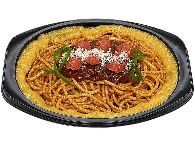 Microwaveable Napolitan Spaghetti with Fluffy Egg