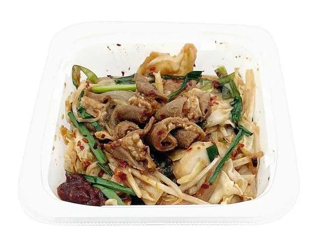 Stamina Vegetable Stir-Fry with Spicy Miso and Beef Horumon