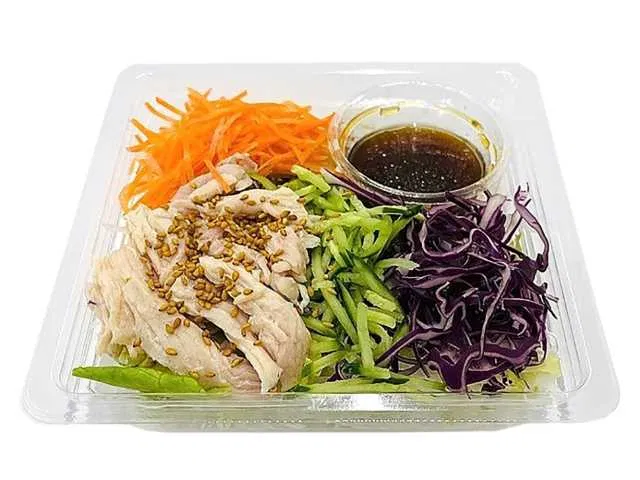 Crispy Vegetables and Steamed Chicken Salad