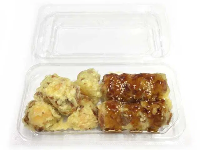 Chikuwa Tempura with Spicy Mentaiko Mayo and Sweet-Spicy Sauce