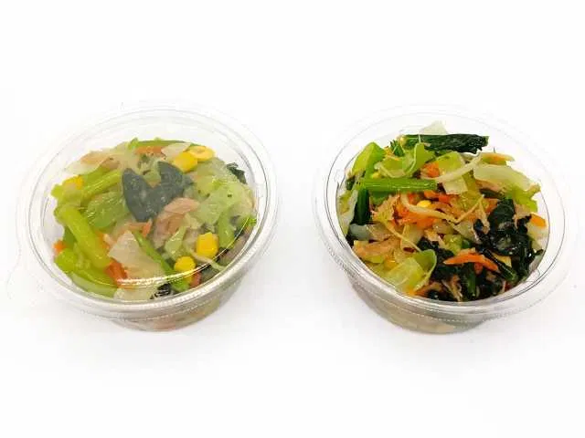 Six-ingredient Komatsuna Tuna Salad featuring Hiroshima-grown Komatsuna