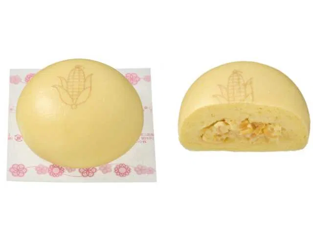 Corn Cream Bun with Crunchy Corn Bits