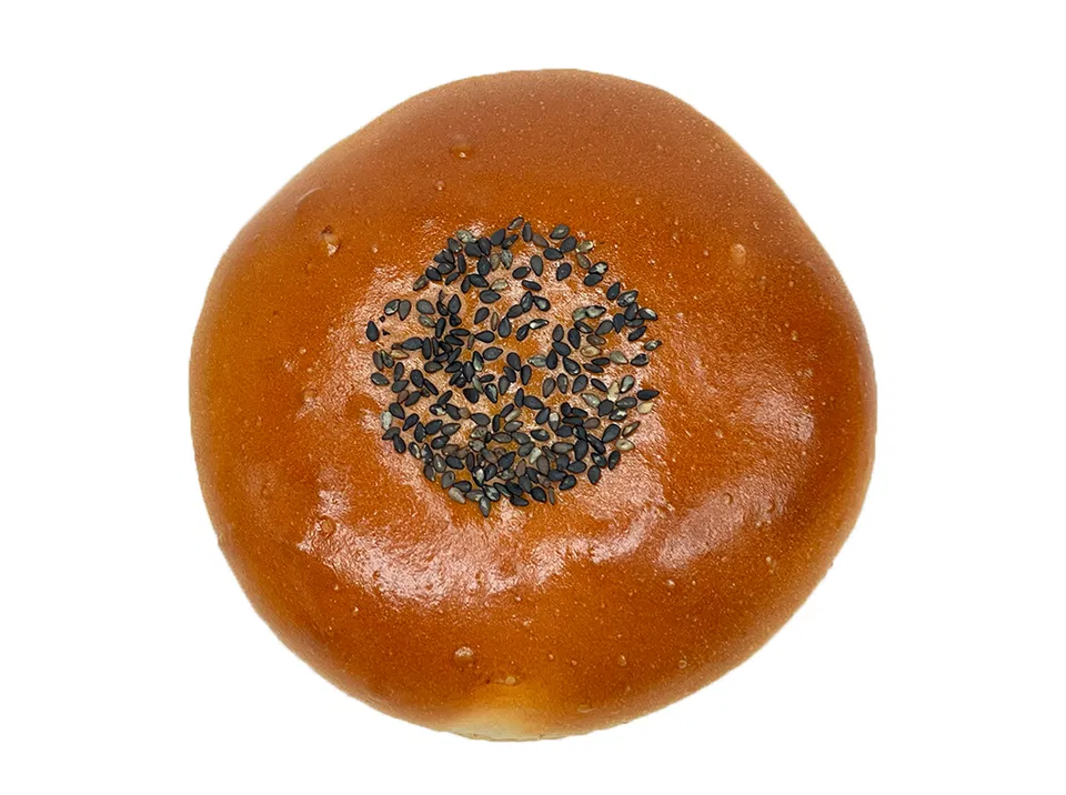Chunky red bean paste bun