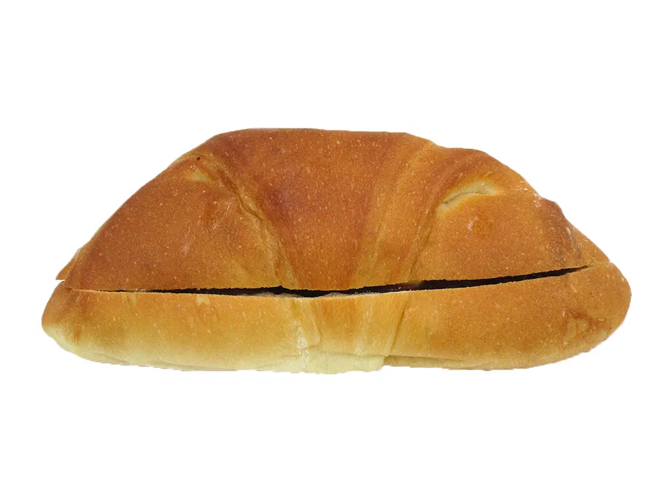 Salted Bread with Red Bean Paste and Butter