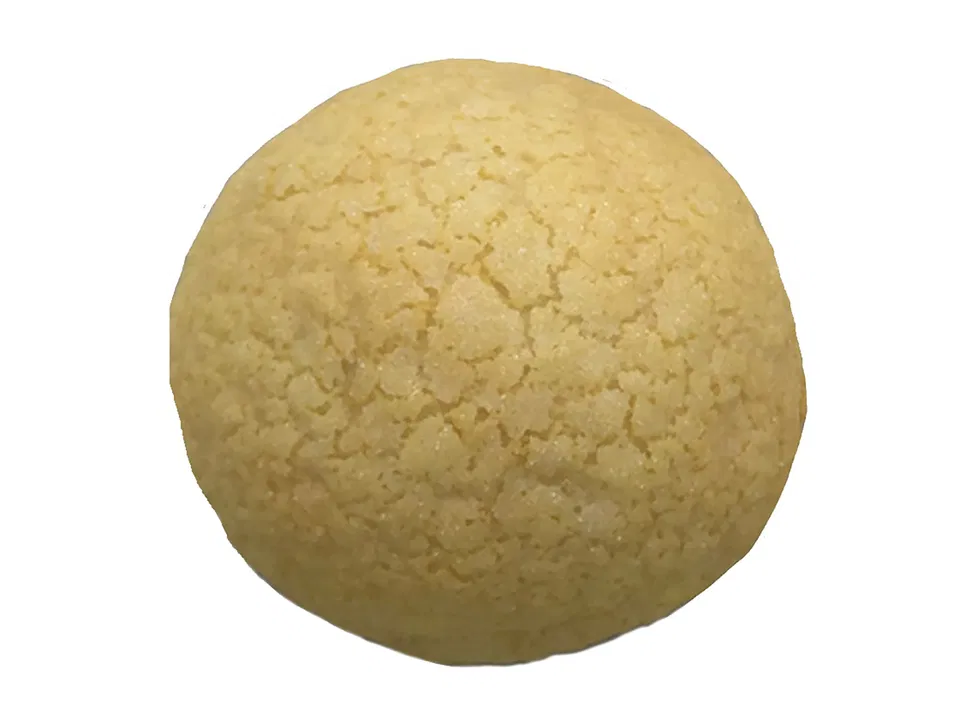 Whipped Cream Melon Pan Made with White Rose Milk