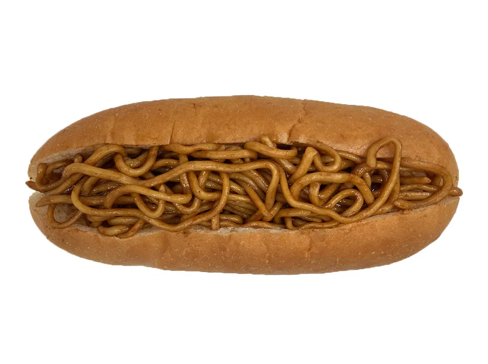 Giant Yakisoba Bread with Mustard Mayo