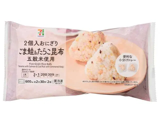 7P Two-Pack Onigiri: Sesame Salmon & Tarako-Kombu