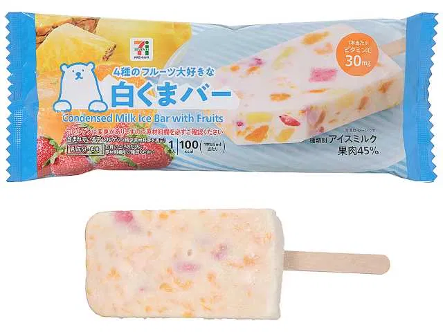 Seven Premium Four-Fruit Shirokuma Bar