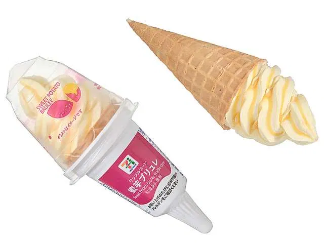 7 Premium Waffle Cone: Honey Sweet Potato Brulee Flavor