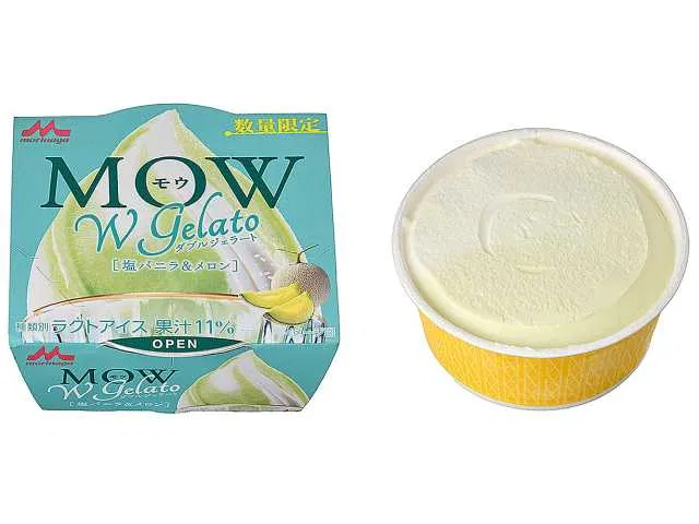 Morinaga Mou W Gelato: Salt Vanilla & Melon