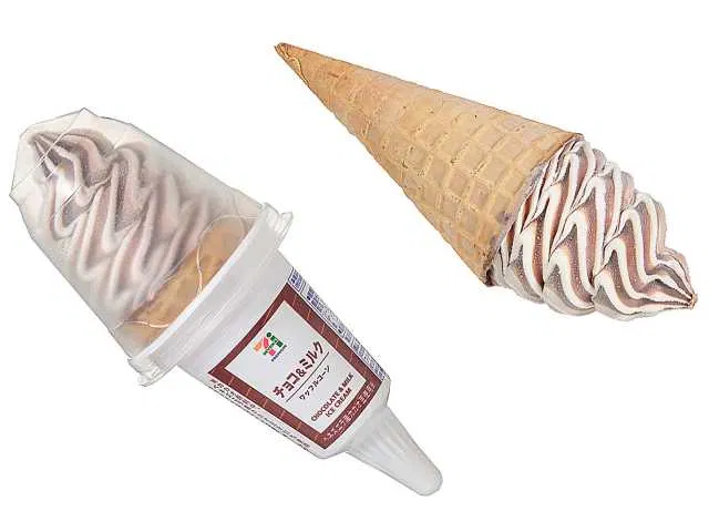 7 Premium Waffle Cone - Chocolate & Milk