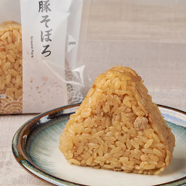 Pork Soboro Onigiri (selected Kanto stores)