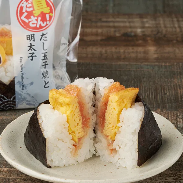 Hearty Dashi Tamagoyaki & Mentaiko Onigiri