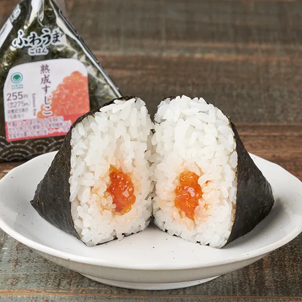 Hokkaido Hand-Rolled Onigiri with Aged Salmon Roe