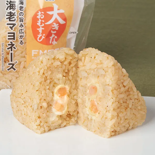 Kansai-Style Large Shrimp Mayo Onigiri