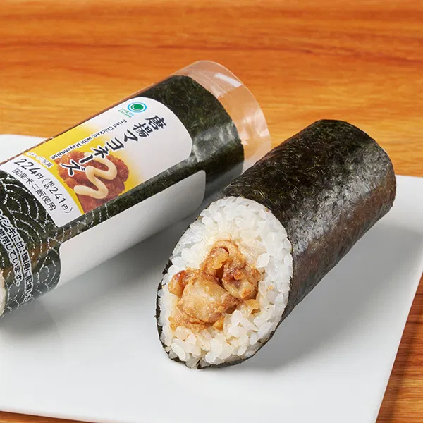 Temaki Sushi with Karaage and Mayonnaise