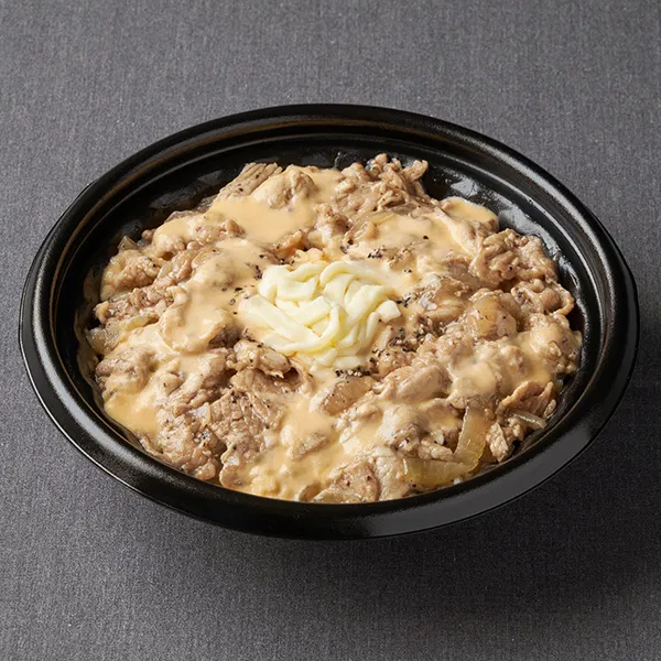 Cheese-Sauce-Drenched Salt-Tare Pork Yakiniku Don
