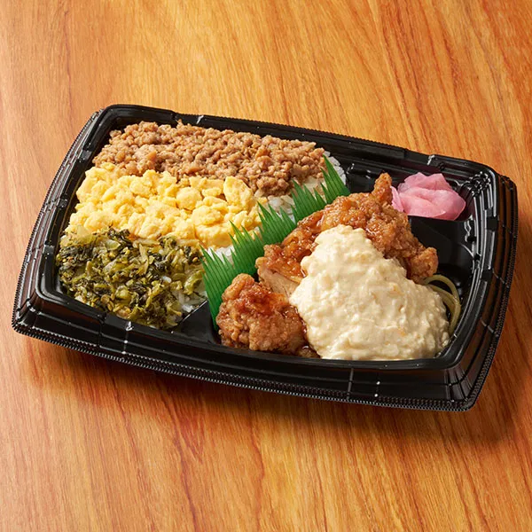 Three-Color Soboro & Chicken Nanban Bento