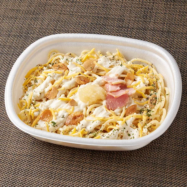 Boom! Garlic Cheese × Cheese × Cheese Carbonara Pasta