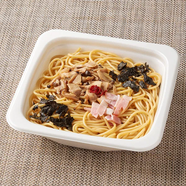 Mushroom and Bacon Soy Sauce Pasta