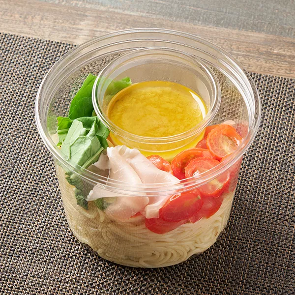 Available in parts of Tokyo and Kanagawa — Cold Pasta with Salt-Lemon Sauce, Prosciutto and Mini Tomatoes