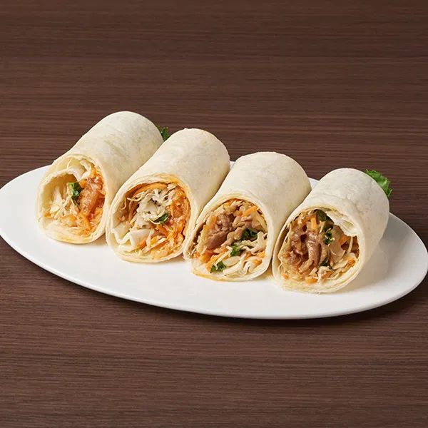 Tortilla with Yangnyeom Chicken and Pork Bulgogi