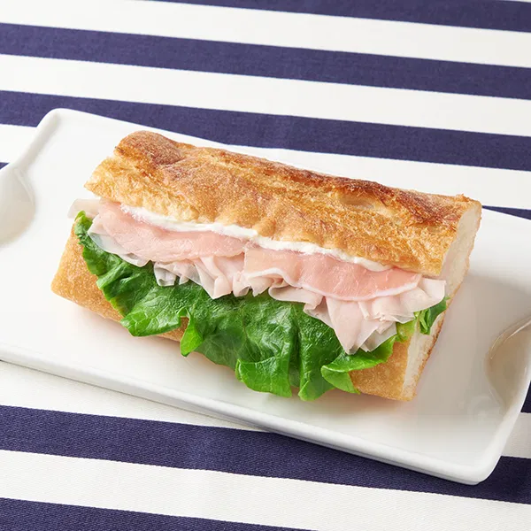 Stone-Oven Parisian Sandwich with Two Ham Varieties & Mascarpone
