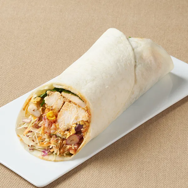 Protein-Packed Domestic Chicken Breast Mexican Salad Wrap