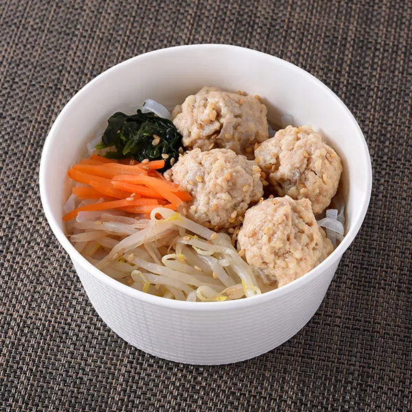 Fluffy Chicken Tsukune Japanese-Style Soup