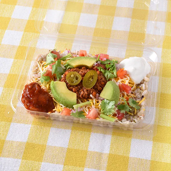 Multigrain Taco Rice (Variety Pack) with Taco Meat, Avocado, and Salsa — Available in select areas of Tokyo and Kanagawa