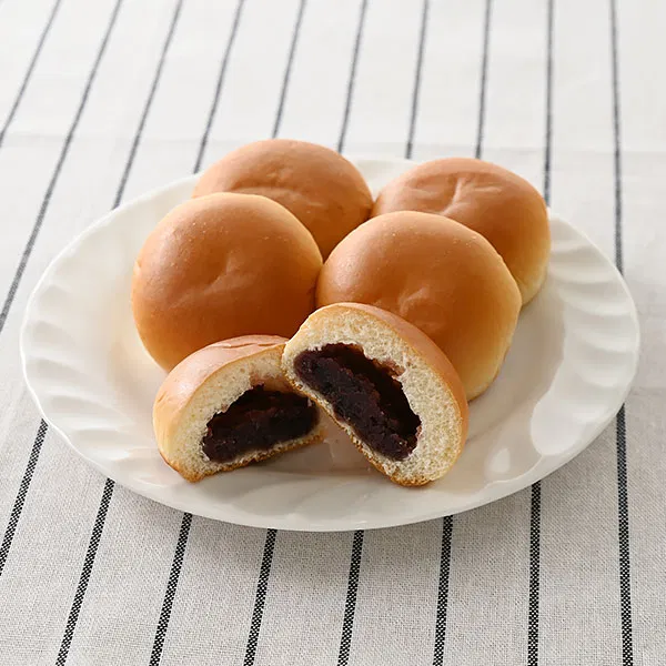Mini Anpan with Chunky Red Bean Paste – 5 Pieces