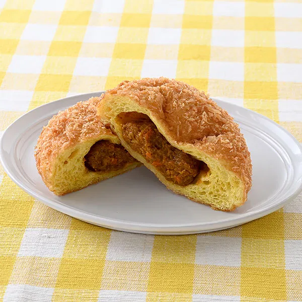 Chewy Mochi Keema Curry Bread