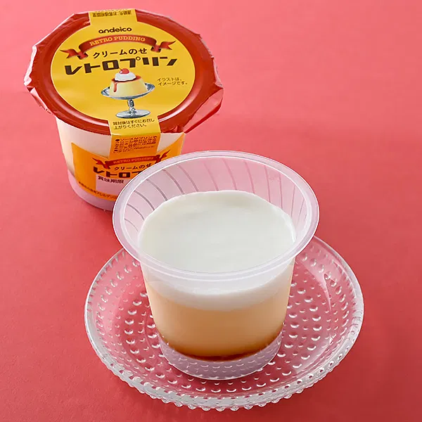 Cream-Topped Retro Pudding