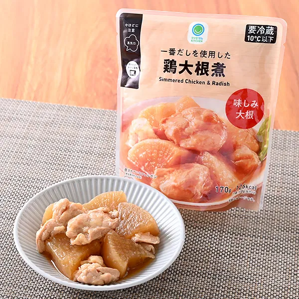 Chicken and Daikon Simmered in Ichiban Dashi