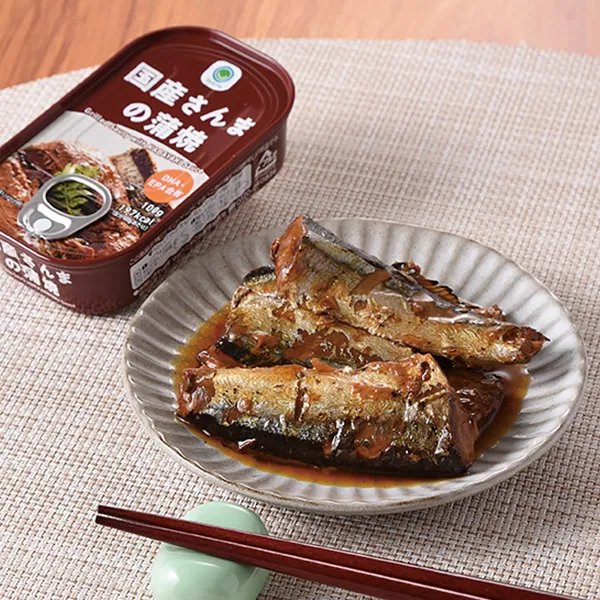 Domestic Pacific Saury Kabayaki Can