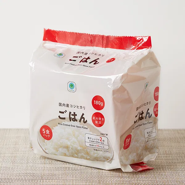 Domestic Koshihikari Cooked Rice, 180g, 5-Serving Pack