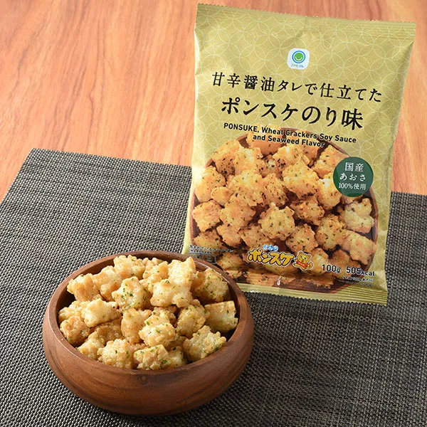 Ponsuke Seaweed Flavor with Sweet-Salty Soy Sauce Glaze