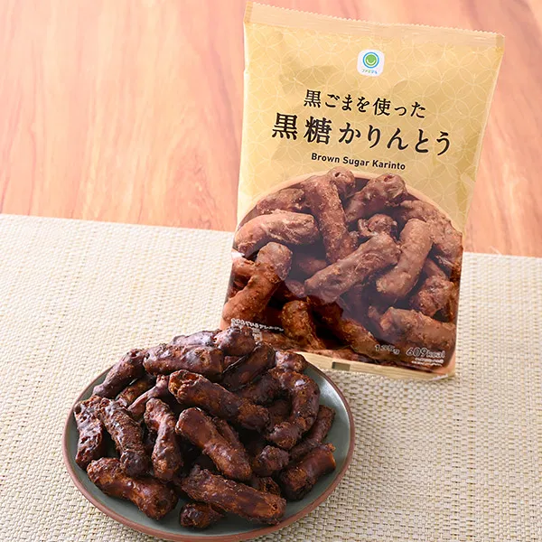 Brown Sugar Karinto with Black Sesame