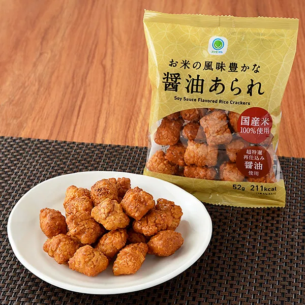 Rich Rice-Flavored Soy Sauce Rice Crackers